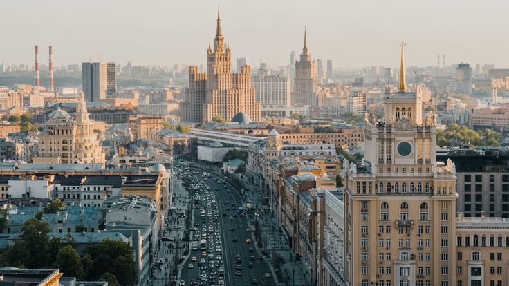 Aerial View Of Moscow Street _ Stock Video _ Pond5.jpg